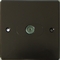 Arts & Crafts Movement style brown electric TV aerial socket