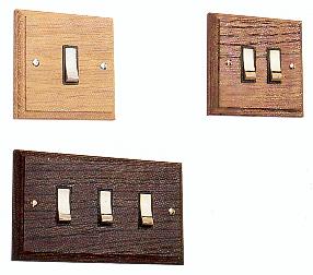 Arts & Crafts Movement finishes available for rocker switches