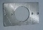 Arts & Crafts Movement Adapter single plate to convert a standard metal wall box to take the hardwood pattress box