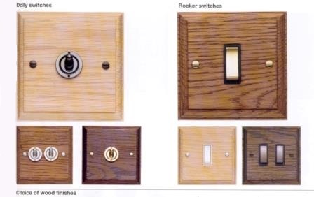 Arts & Crafts Movement hardwood Dolly & Rocker switch collection