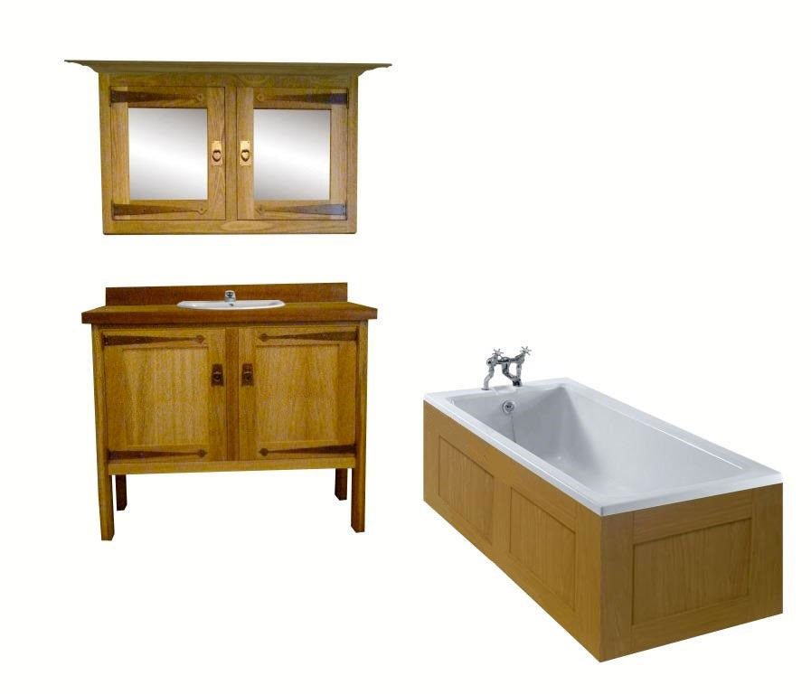 CFA Voysey Arts & Crafts Movement Oak bathroom