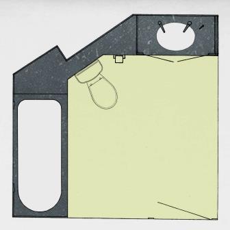 CFA Voysey Garden Corner Arts & Crafts Movement bathroom plan