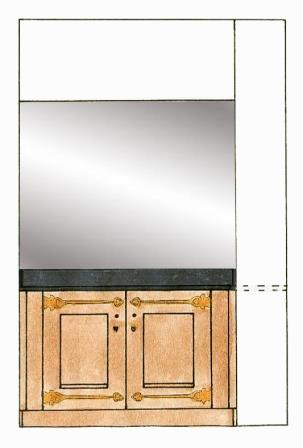 CFA Voysey Garden Corner Arts & Crafts Movement Oak bathroom vanity unit furniture room 207