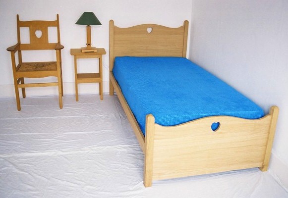 CFA Voysey Oak Arts & Crafts movement bed/bedroom furniture