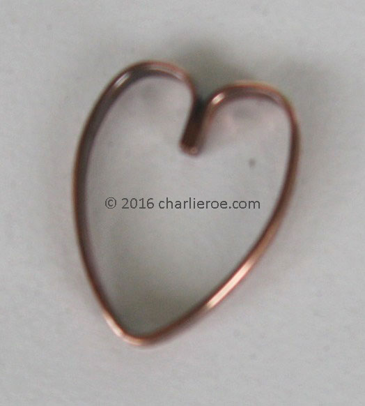 CFA Voysey Arts and Crafts Movement copper heat keyring