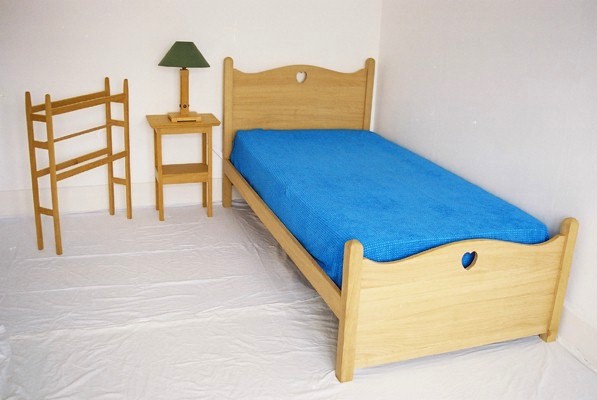CFA Voysey Oak Arts & Crafts movement bed/bedroom furniture