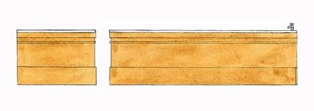 Frank Lloyd Wright prairie style Arts & Crafts Movement oak bath panels