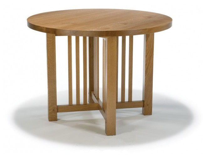 New Frank Lloyd Wright Arts & Crafts Mission Prairie Usonian style oak & painted dining tables