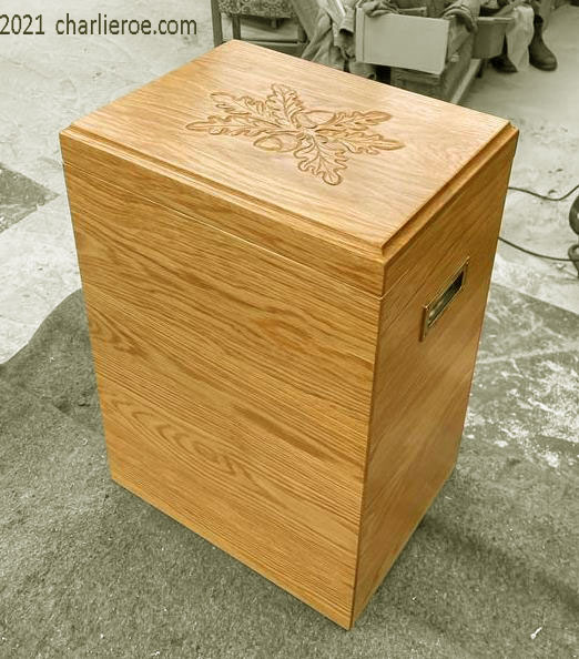 New Arts & Crafts Movement Oak sewing box
