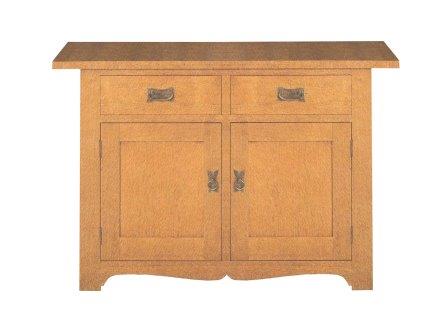 new hammered pewter Arts & Crafts Movement cabinet handle