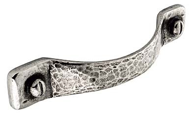 new hammered pewter Arts & Crafts Movement cabinet handle