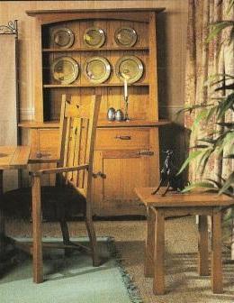 Oak Arts & Crafts Movement Hollyoak oak kitchen dresser furniture