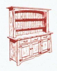 Oak Arts & Crafts Movement Hollyoak oak 3 door kitchen dresser furniture