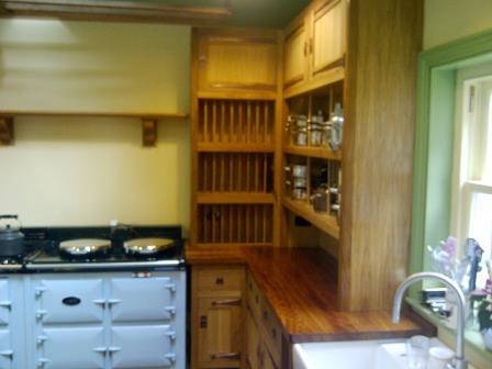 new Arts and crafts Movement oak fitted & unfitted kitchen furniture