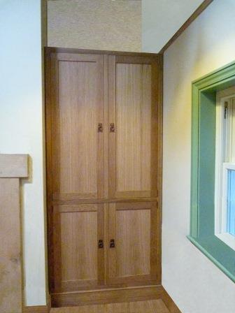 William Morris Arts & Crafts Movement Gothic Revival style built-in bedroom wardrobe furniture