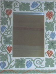William Wm Morris 'Kelmscott' decorative painted mirror or picture frame