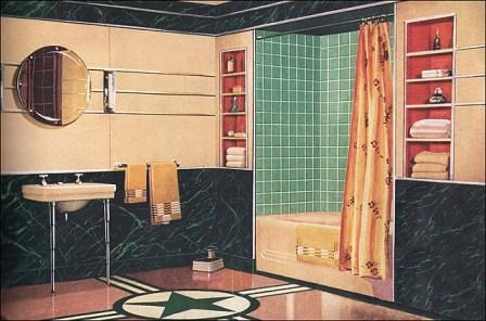 Art Deco bathrooms