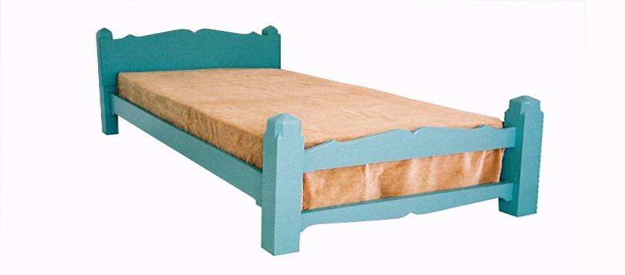 New Arts & Crafts & Gothic Revioval style painted 4 double bed