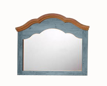 painted Austrian Tyrolean Baroque bathroom wall mirror folk furniture Bauern mobel