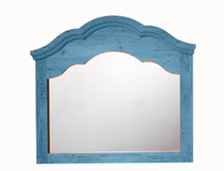 painted Austrian Tyrolean Baroque bathroom wall mirror folk furniture Bauern mobel