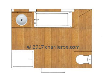 Bloomsbury bathroom plan drawing