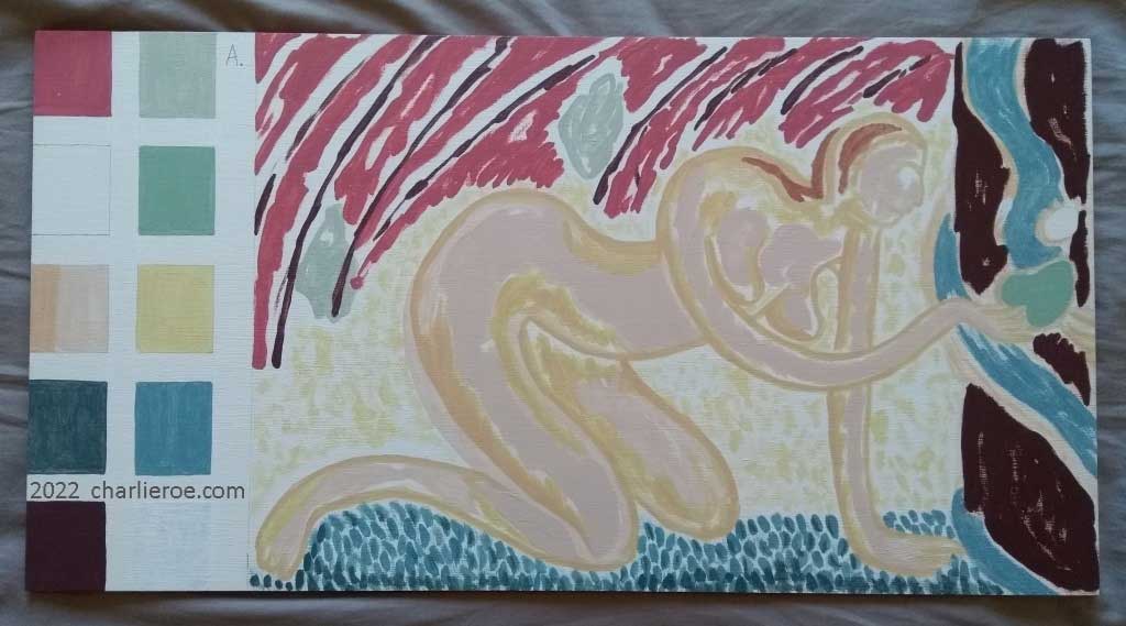 2nd sample board with one of the Eve finished versions