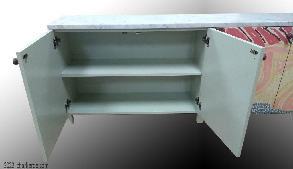 new Omega Workshops style painted 'Adam & Eve' design 4 door sideboard