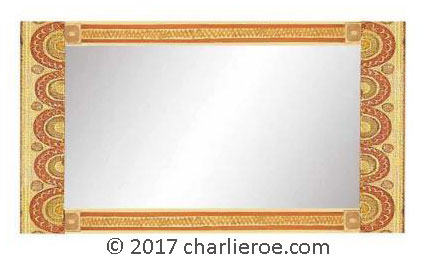 new Bloomsbury Group style painted mirror frame