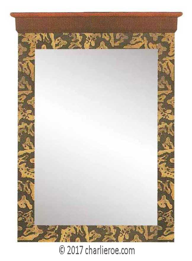 new wall mirrors were inspired by an Omega Workshops wardrobe for Lalla Van Der Velde