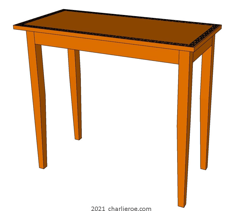 New Omega Workshops painted console side table