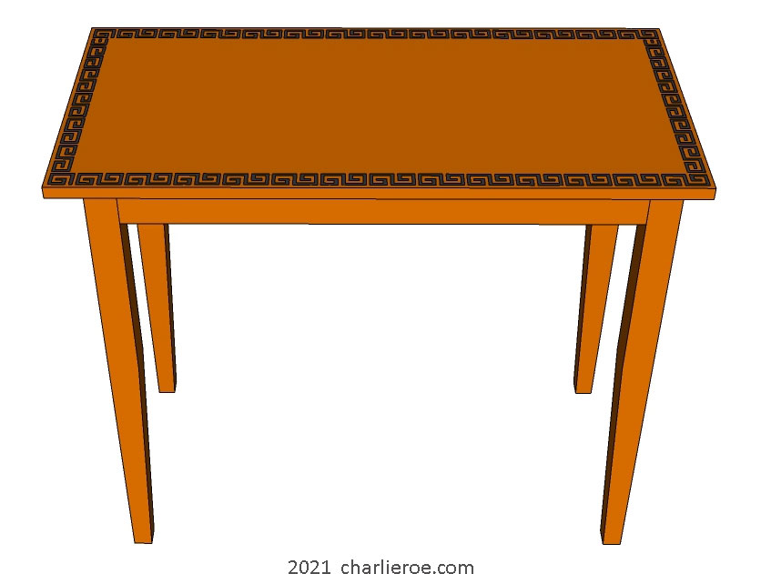 New Omega Workshops painted console side table