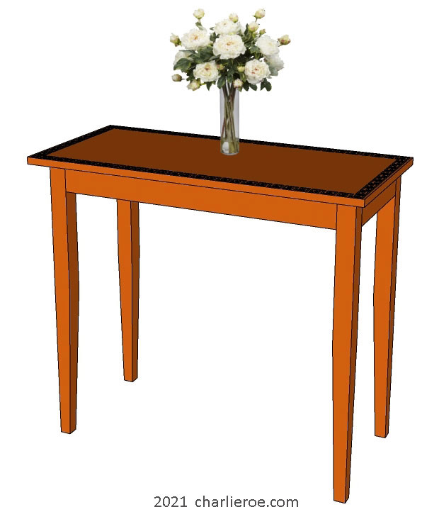 New Omega Workshops painted console side table