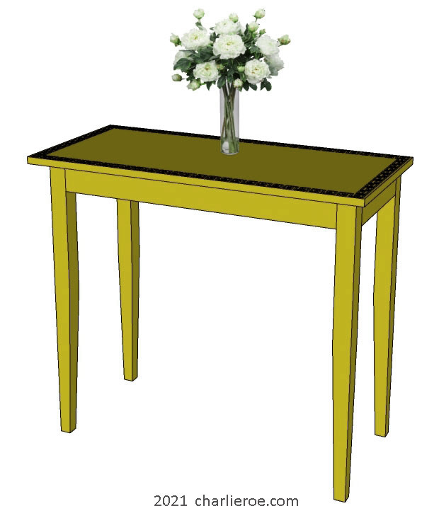 New Omega Workshops painted console side table