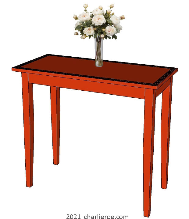 New Omega Workshops painted console side table