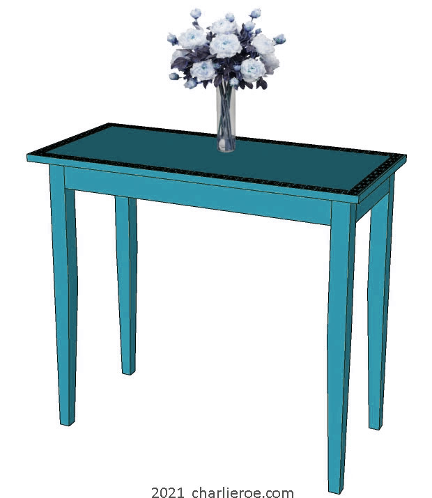 New Omega Workshops painted console side table
