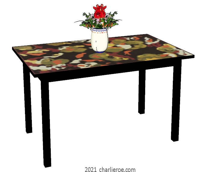 New Omega Workshops Bloomsbury Group Duncan Grant's painted 'Lilypond' breakfast dining table