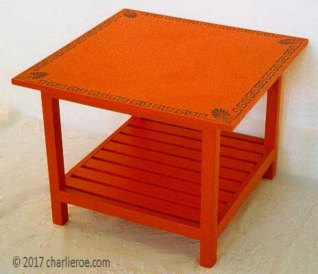 new Omega Workshops Bloomsbury Group painted lamp sofa table