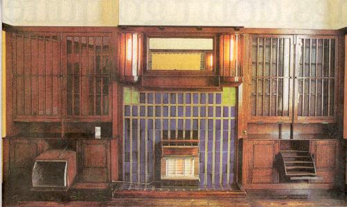 Charles Rennie CR Mackintosh The Drive dining room furniture and interior design scheme for the Drive