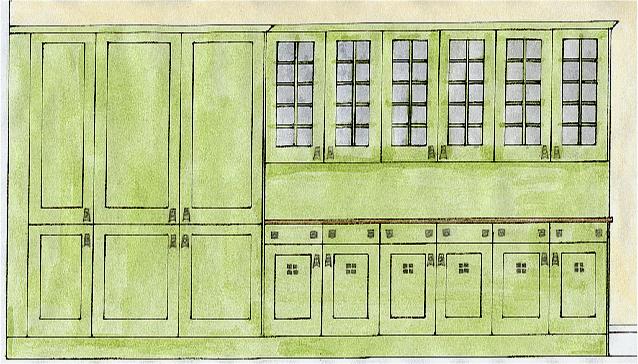 CR Mackintosh Glasgow school fitted kitchen dresser furniture design