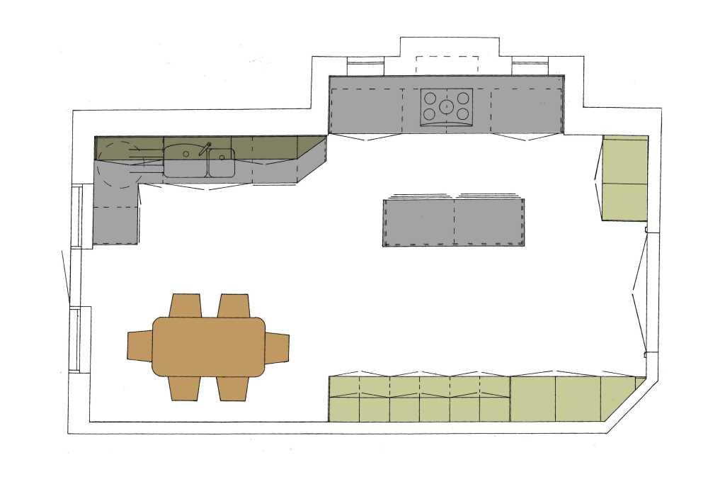 CR Mackintosh Glasgow school fitted kitchen plan