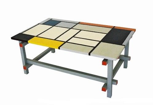 New Gerrit Rietveld Piet Mondrian De Stijl coffee table table