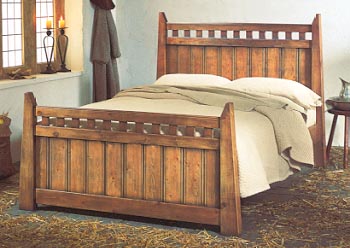 Gothic style wooden bed and bedroom furniture