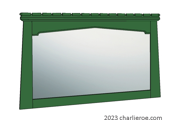 New Gothic Gothique Gotik revival Tudor arch painted mantle wall mirror frame