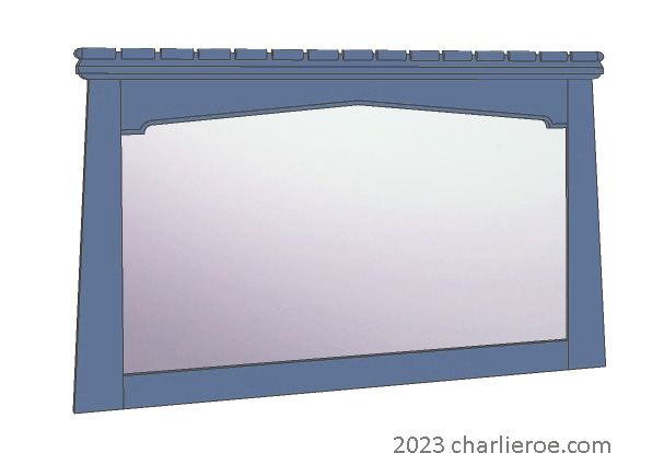 New Gothic Gothique Gotik revival Tudor arch painted mantle wall mirror frame