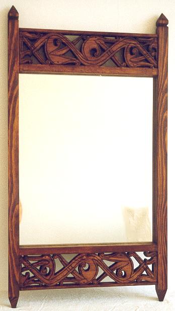 New Medieval Viking Dragon Revival style wall mirror frame