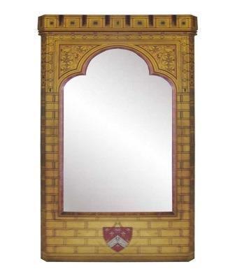 Wm Burges Castell Coch Gothic Revival style Painted gilded gold Mirror frame