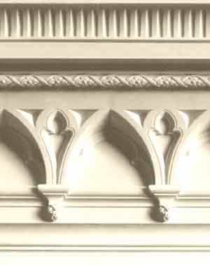new Large ornate Gothic plaster cornice frieze moulding