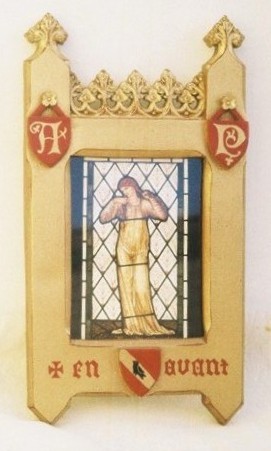 new AWN Pugin carved gilded gold painted picture frame in gold finish