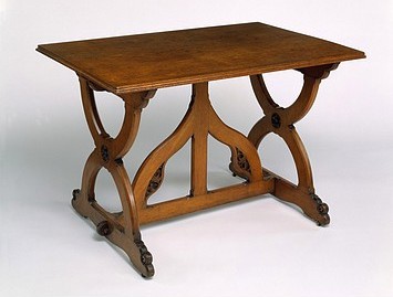 AWN Pugin oak structural table furniture