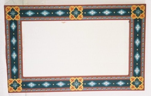 AWN Pugin style Painted gilded gold Gothic Mirror frame furniture